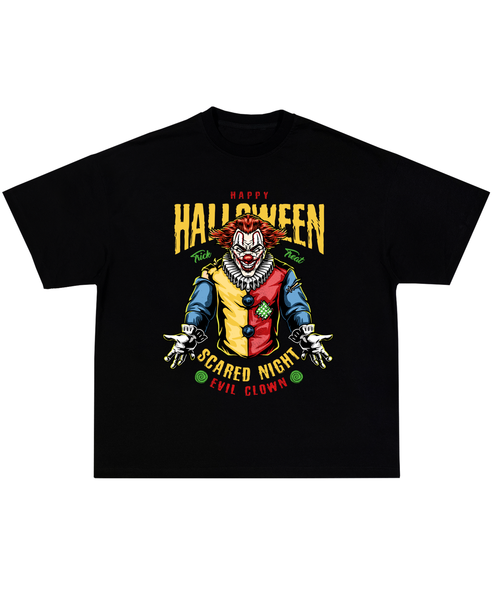 Halloween Evil Clown OVERSIZE T-Shirt